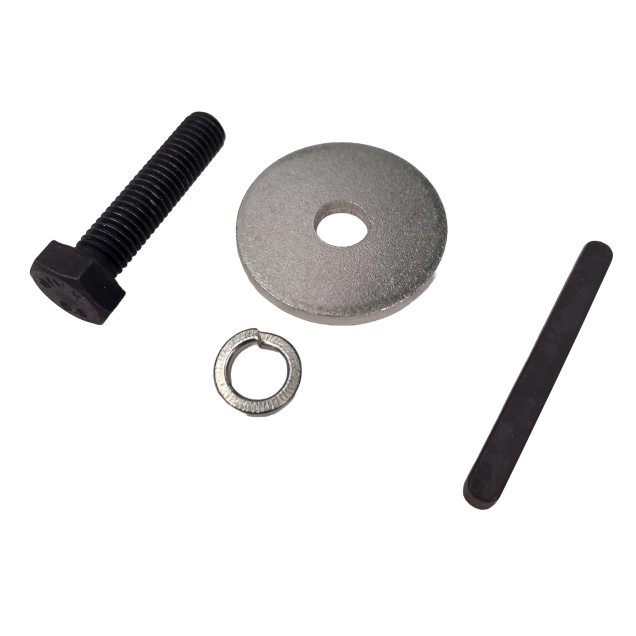 Order a A replacement set comprised of an clutch key, a clutch pulley bolt and pair of washers.